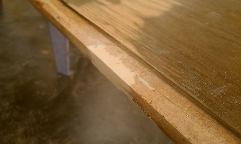 Broken Particle Board Repair